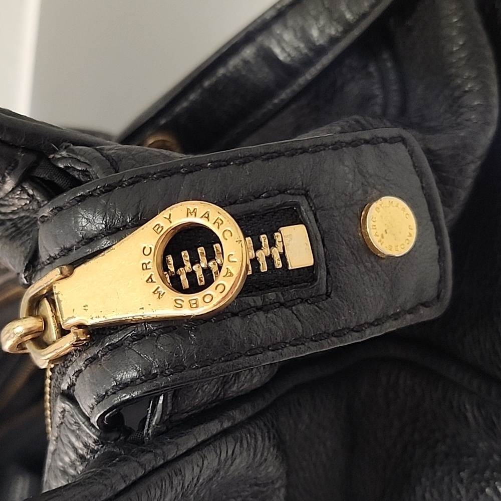 Marc Jacobs Y2K Bag Too Hot to Handle Leather Satchel Black Bag - Picture 16 of 16